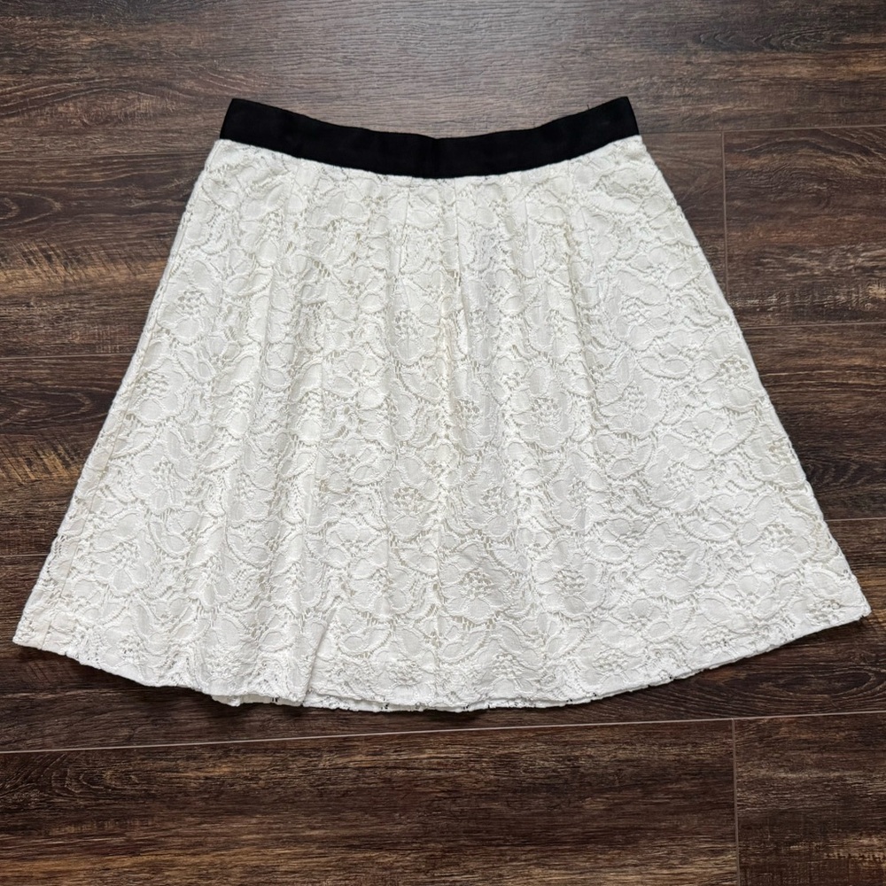 NWT LOFT Women’s Ivory Lace Skirt 10P
